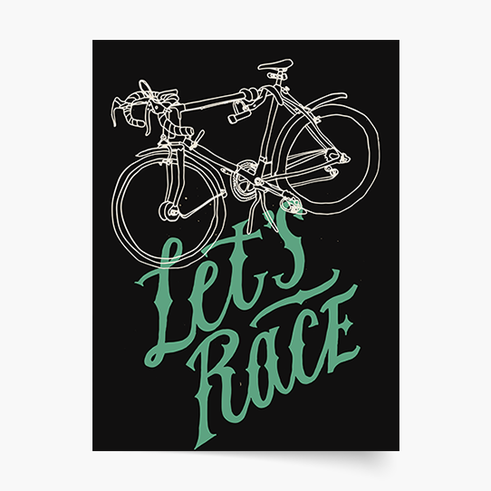 Poster, Biciclete - Hai să ne întrecem, 50x70
