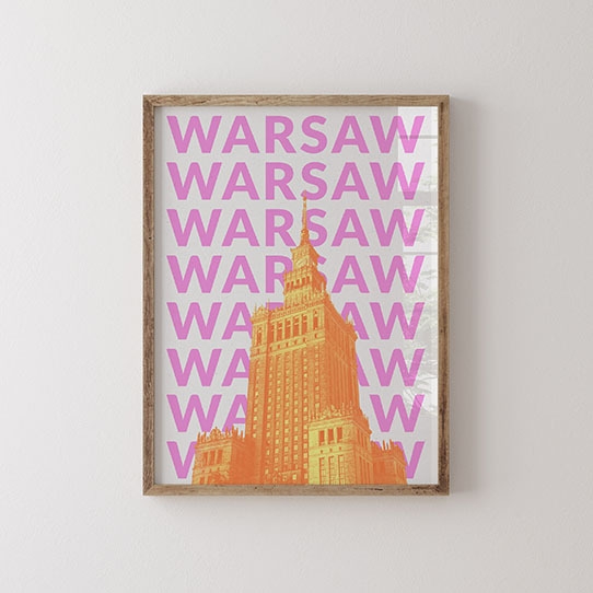Poster, Oraș: Varșovia, 21x30