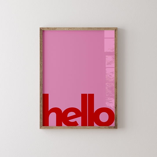 Poster, Tipografic: Salut, 30x40