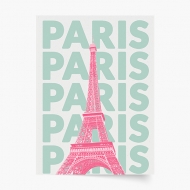 Poster, City: Paris, 20x30 cm