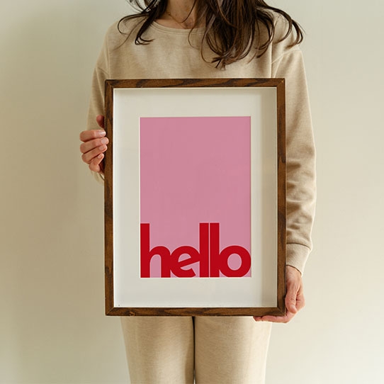 Poster, Tipografic: Salut, 30x40