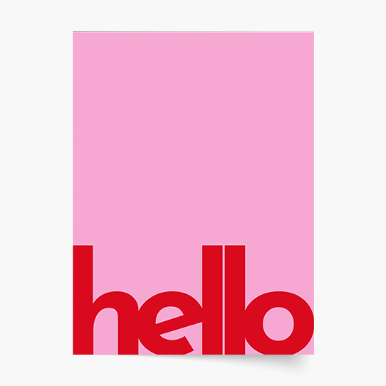 Poster, Tipografic: Salut, 30x40