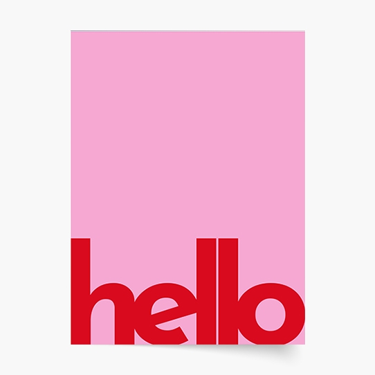 Poster, Tipografic: Salut, 30x40