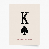 Poster, Tipografic: K Lovitură norocoasă, 20x30 cm