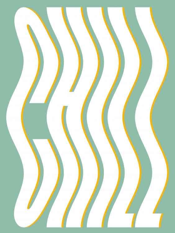 Poster, Tipografic: Relaxare, 30x40