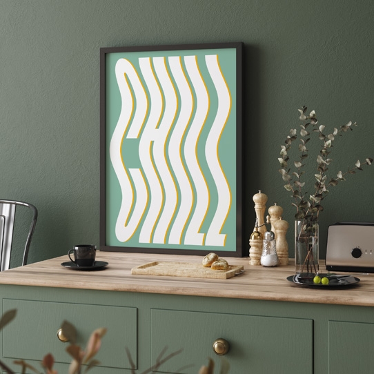 Poster, Tipografic: Relaxare, 30x40