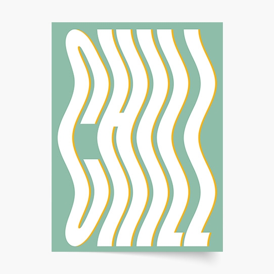 Poster, Tipografic: Relaxare, 30x40