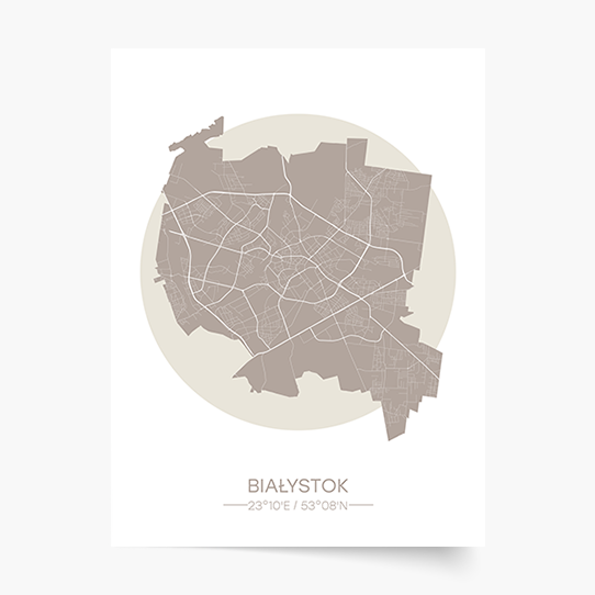 Poster, Orașe poloneze: Białystok, 21x30