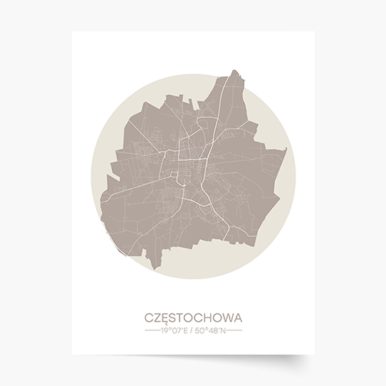Poster, Orașe poloneze: Częstochowa, 21x30