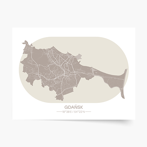 Poster, Orașe poloneze: Gdańsk, 30x21