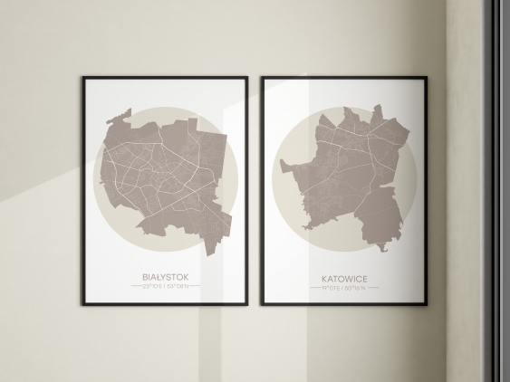 Poster, Orașe poloneze: Katowice, 21x30