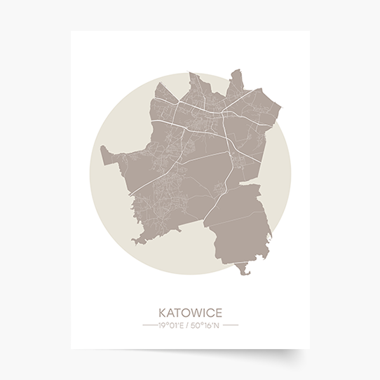 Poster, Orașe poloneze: Katowice, 21x30