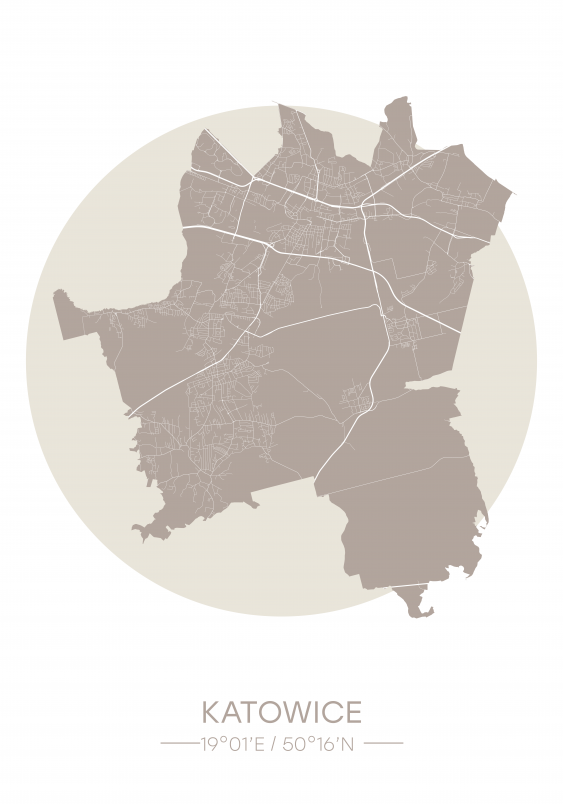 Poster, Orașe poloneze: Katowice, 21x30