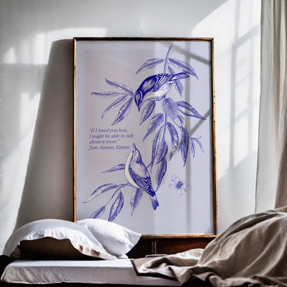 Poster, Păsări: Crenguță, 21x30