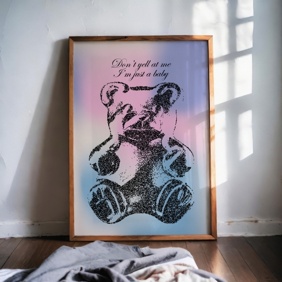 Poster, Vintage: Doar un bebeluș, 30x40