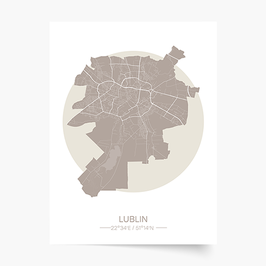 Poster, Orașe poloneze: Lublin, 21x30