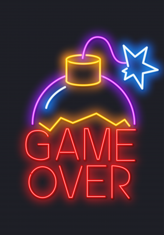Poster, Jocuri: Bombă Game Over, 21x30