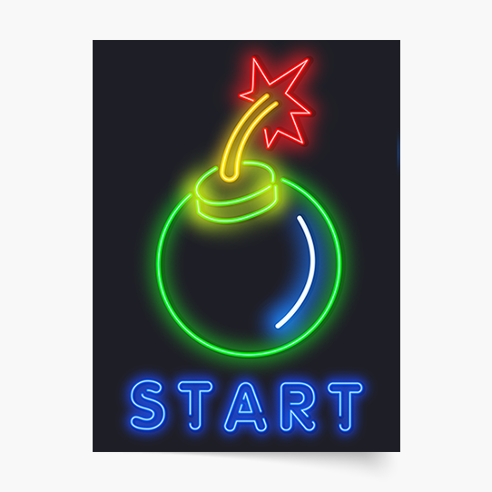 Poster, Jocuri: Începeți, 21x30