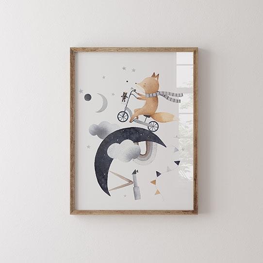 Poster, Noapte: Vulpe, 21x30
