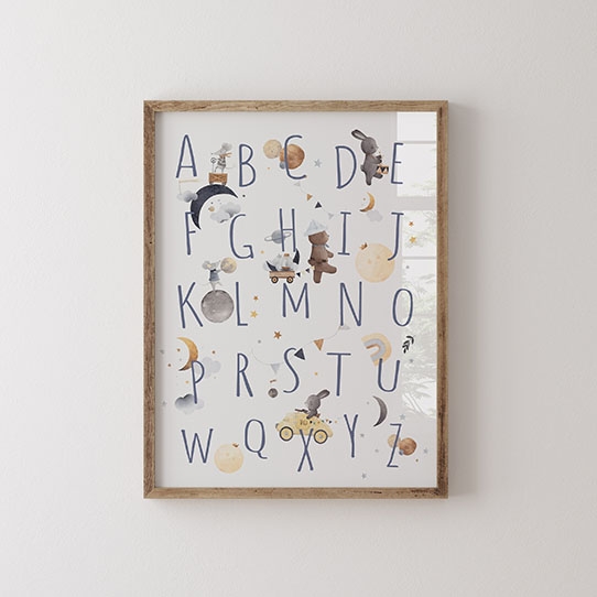 Poster, Alfabet: Noapte, 21x30