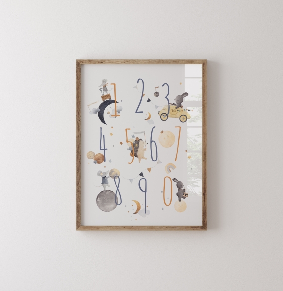 Poster, Noapte: Numere, 21x30