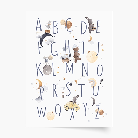 Poster, Alfabet: Noapte, 21x30