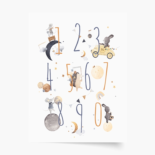 Poster, Noapte: Numere, 21x30