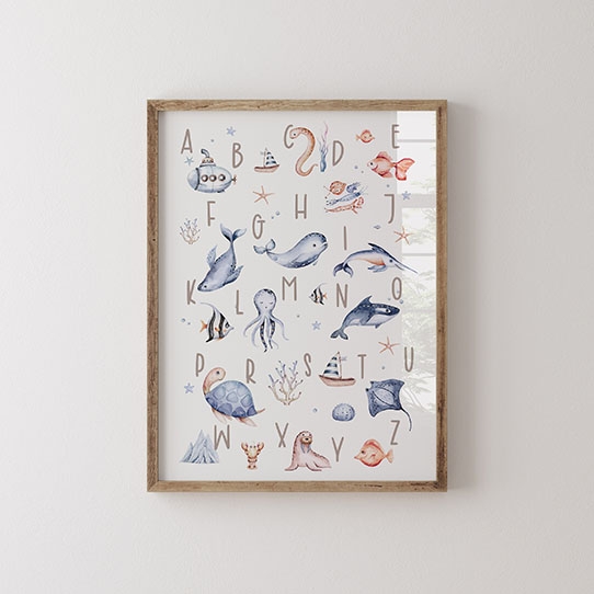 Poster, Alfabet: Băiatul din Ocean, 21x30