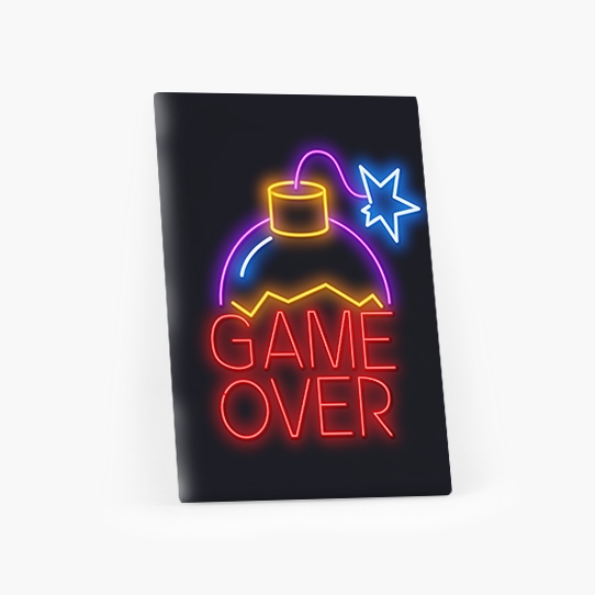 Tablou, Jocuri: Game over I, 20x30 cm