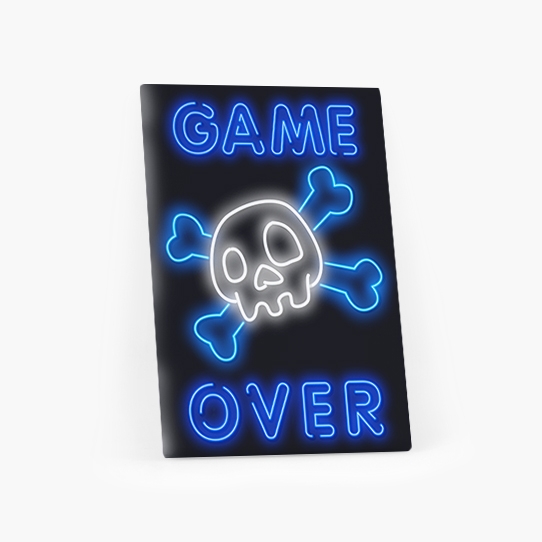 Tablou, Jocuri: Game Over II, 20x30 cm
