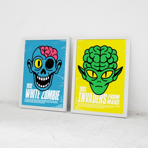 Poster, Horror: Zombi alb, 21x30
