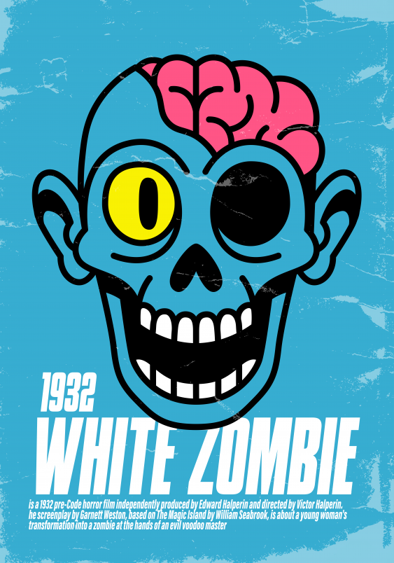 Poster, Horror: Zombi alb, 21x30