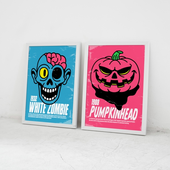 Poster, Horror: Zombi alb, 21x30