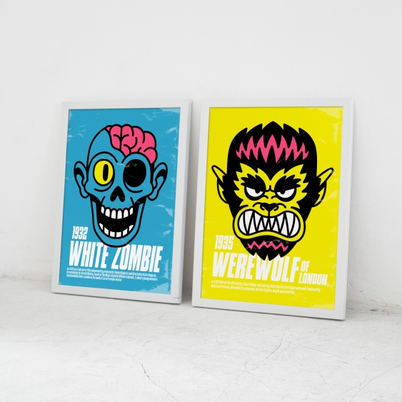 Poster, Horror: Zombi alb, 21x30