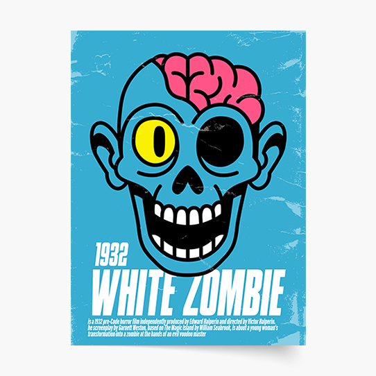 Poster, Horror: Zombi alb, 21x30