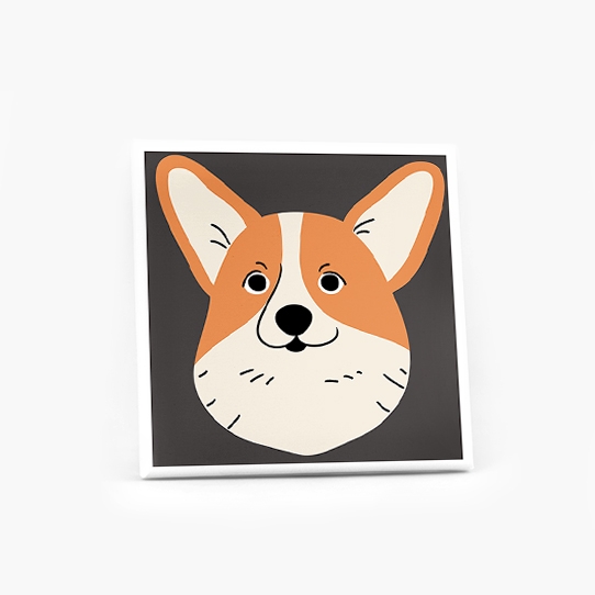 Tablou, Câini: Corgi, 30x30 cm