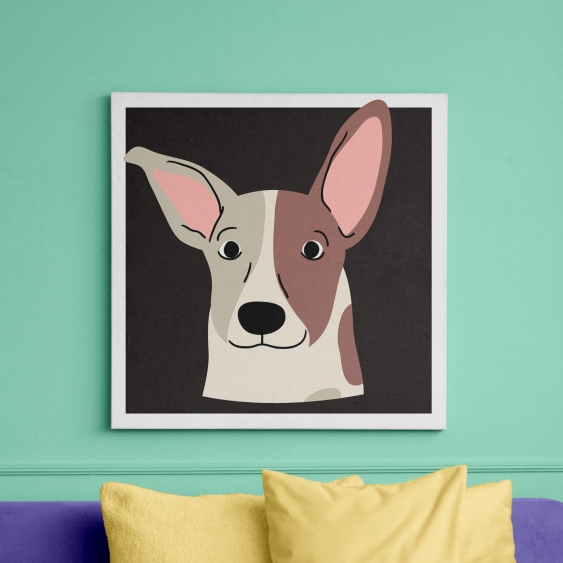 Tablou, Câini: Jack Russell, 50x50 cm