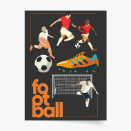 Poster, Fotbal: Teren, 20x30 cm