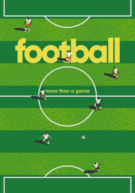 Poster, Fotbal: Meci, 21x30