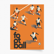 Poster, Fotbal: Jucători, 20x30 cm