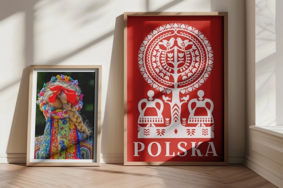 Poster, Folk: Decupaj roșu, 21x30