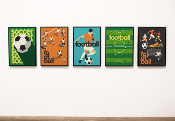 Poster, Fotbal: Meci, 21x30