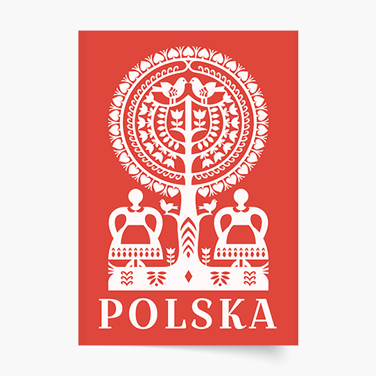 Poster, Folk: Decupaj roșu, 21x30