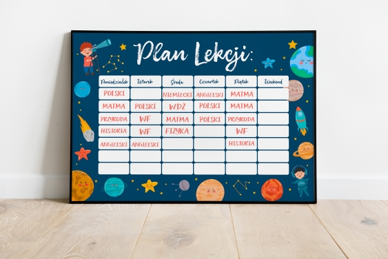 Poster, Spațiu: Plan de lecție, 30x21