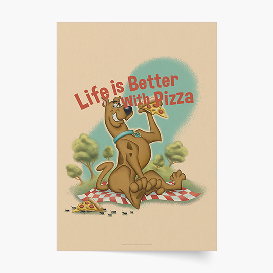 Poster, Scooby Doo: Pizza, 21x30