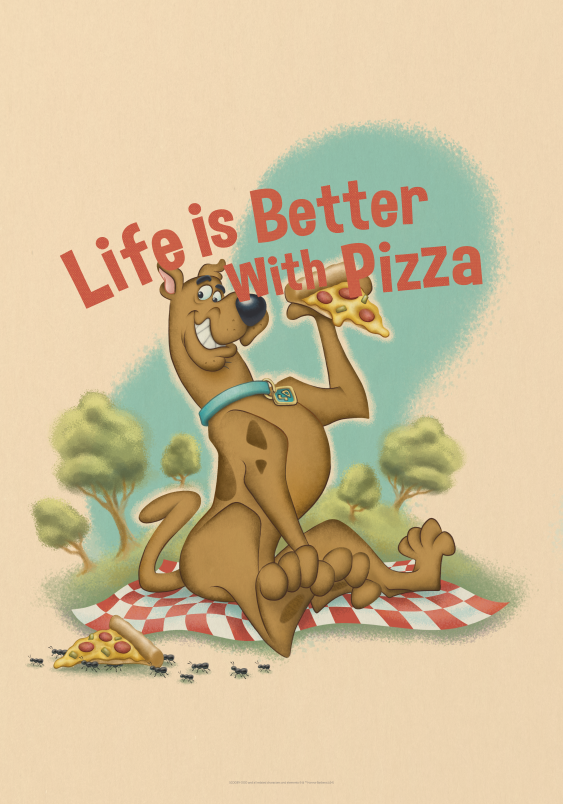 Poster, Scooby Doo: Pizza, 21x30