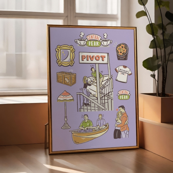 Poster, Prieteni: Violeta, 21x30