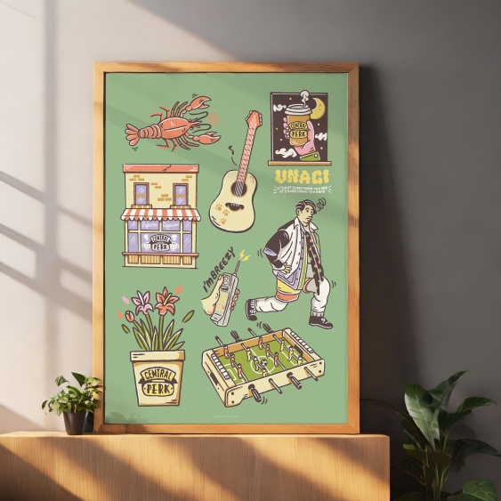 Poster, Prieteni: Verde, 21x30
