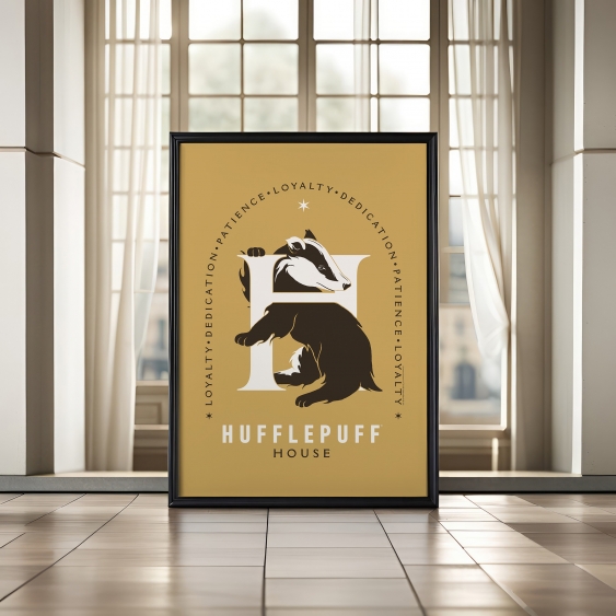 Poster, Harry Potter Domy: Hufflepuff, 30x40