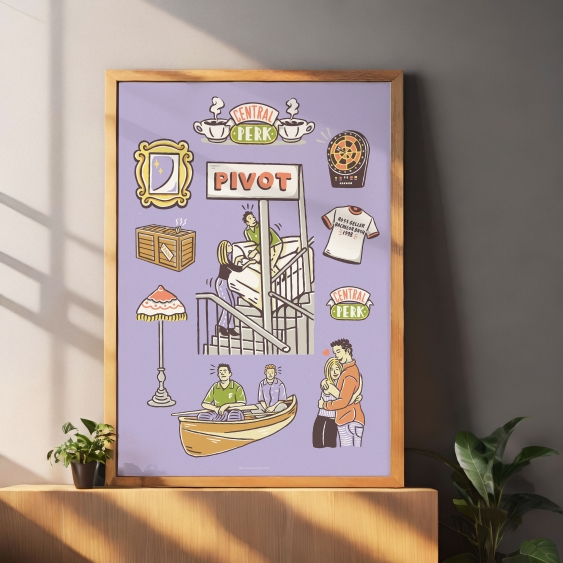 Poster, Prieteni: Violeta, 21x30